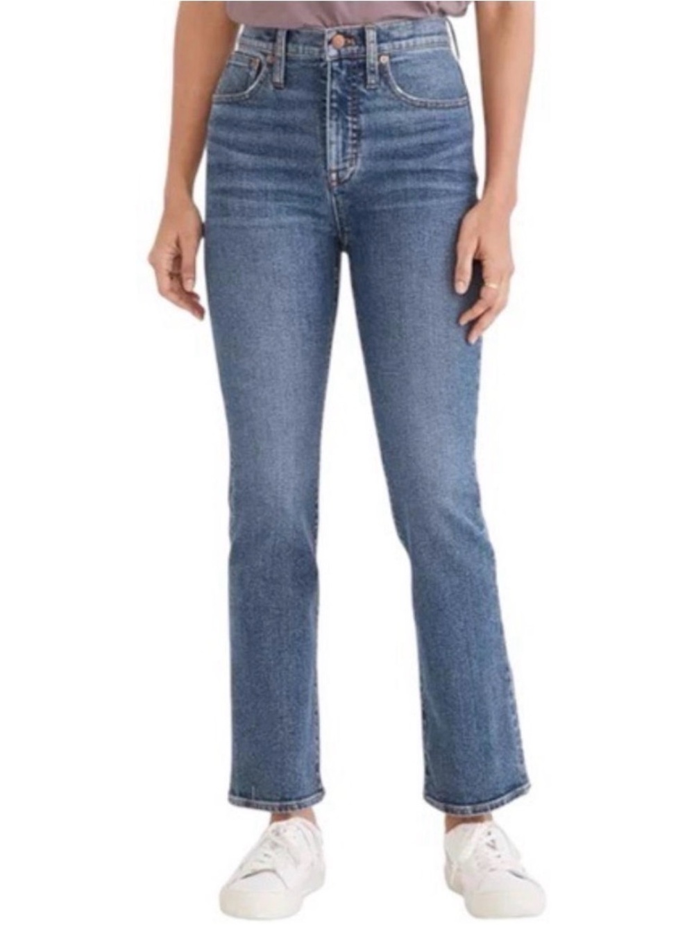 Madewell Cali Demi-Boot Crop Flare Jeans Medium Wash Blue Size 29